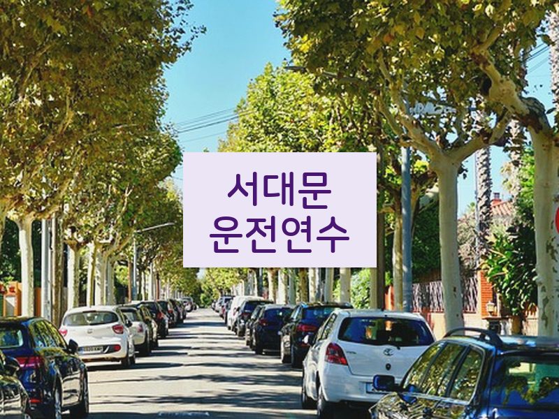 서대문운전연수 후기