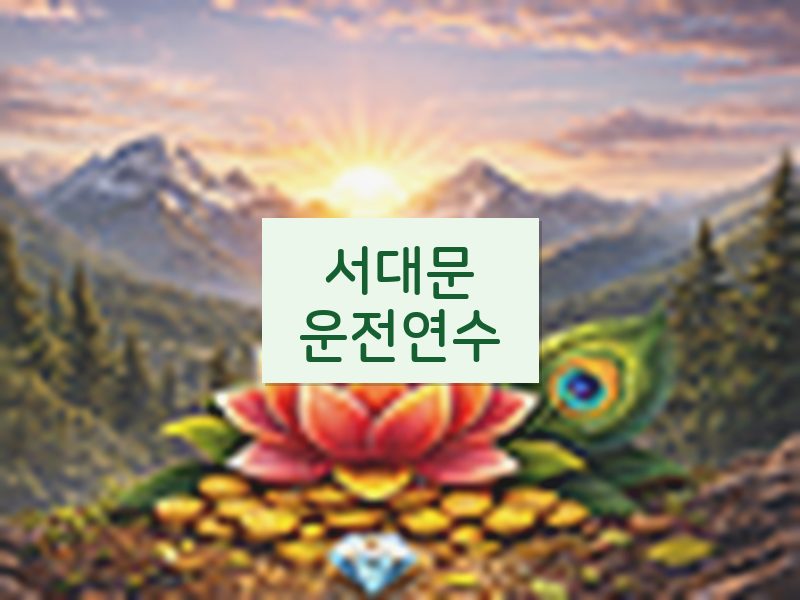 서대문운전연수 후기