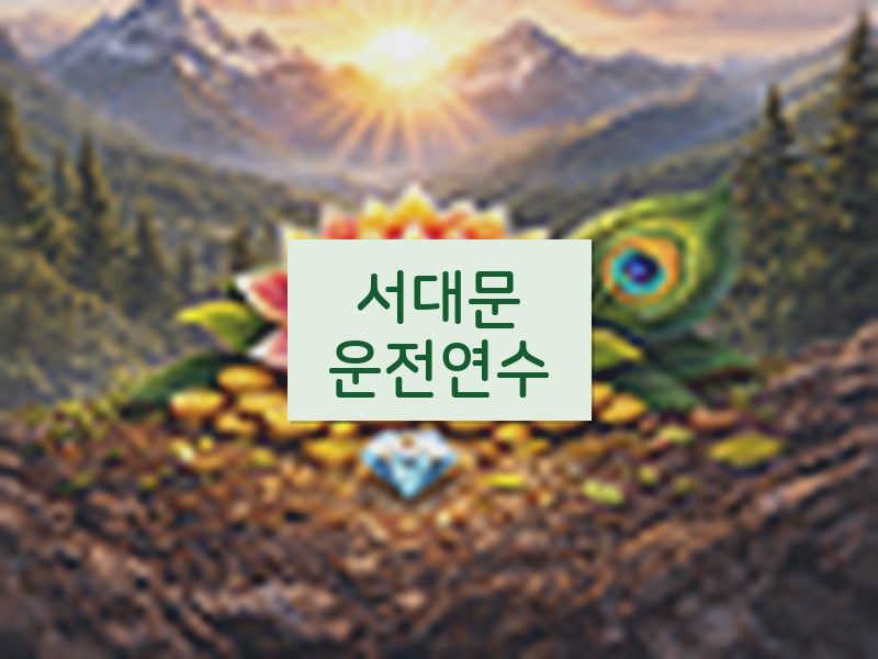 서대문운전연수 후기
