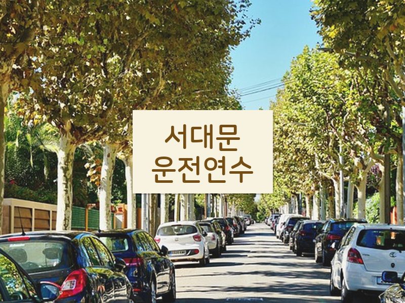 서대문운전연수 후기