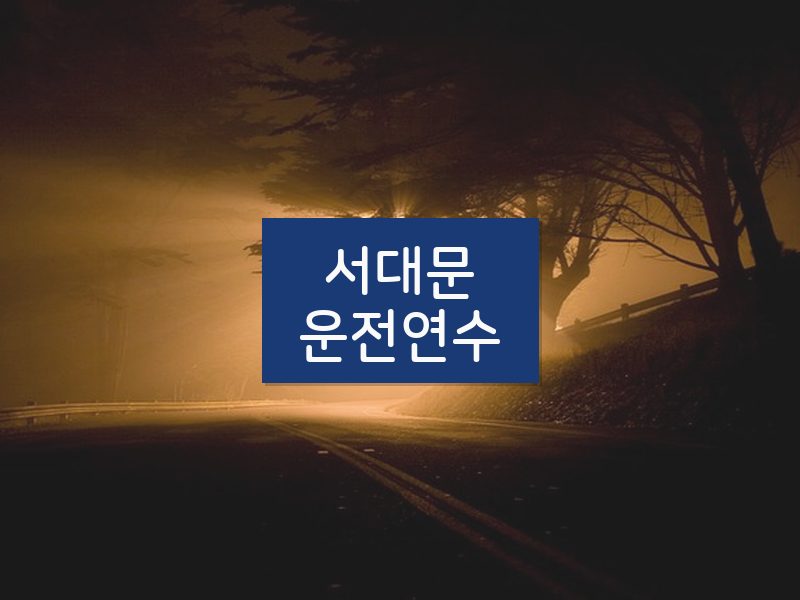 서대문운전연수 후기