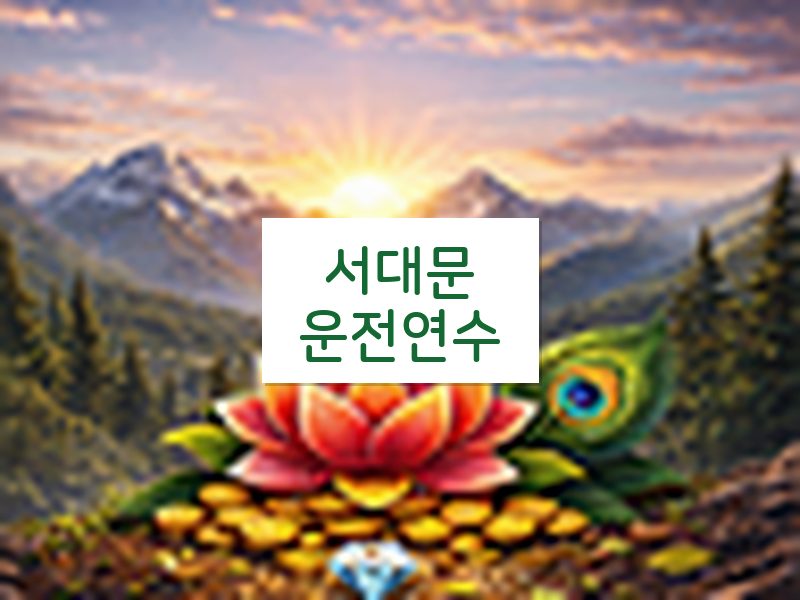 서대문운전연수 후기