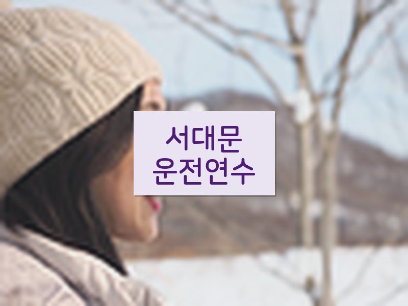 서대문운전연수 후기