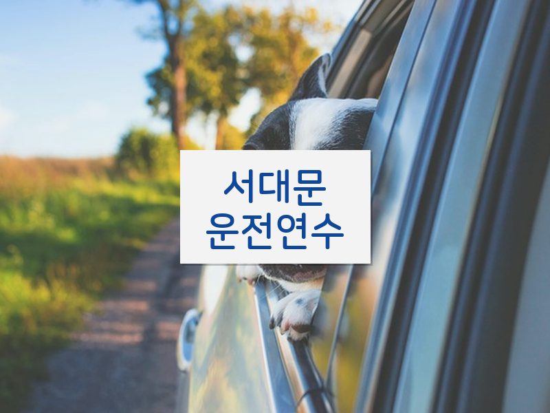 서대문운전연수 후기