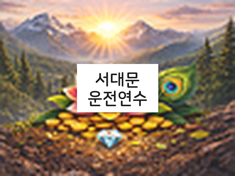 서대문운전연수 후기